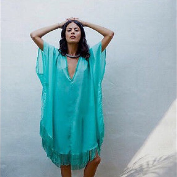 ✨2xHP✨ Last one✨Gorg Sheer Fringe Kaftan Dress ✨ - Picture 2 of 2