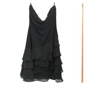 Black Ruffle Skirt