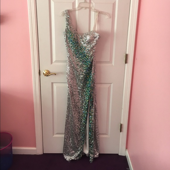 La Femme Sparkly Prom Gown - Picture 2 of 3