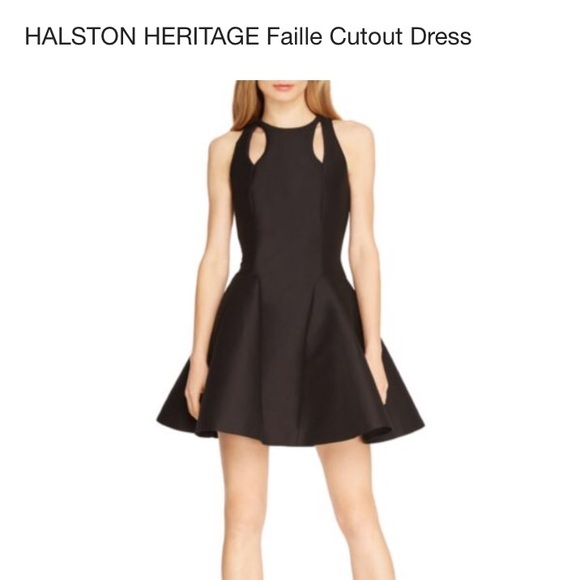 NWT Halston Heritage Faille Cutout Dress