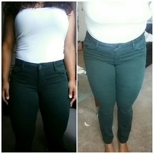 Hunter Green Old Navy slim fit jeans