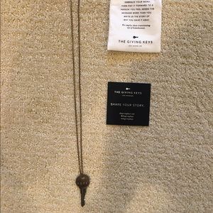 The giving key necklace- Hope