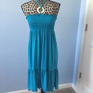 Candie's blue halter dress