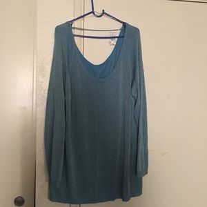 Light Blue Long Sleeve Blouse