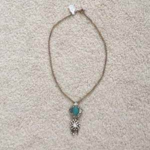 NWT Francesca's crystal drop necklace