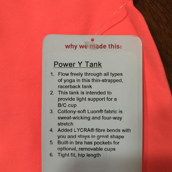 ❌SOLD❌ NWT Lululemon Power Y Tank - Picture 2 of 4