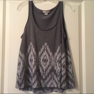 Gray Patterned Billabong Tank