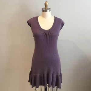 NWOT Anthropologie Sparrow Dusty Purple Knit Dress