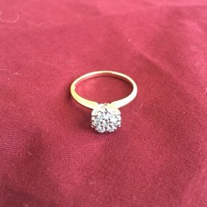 14k gold diamond ring