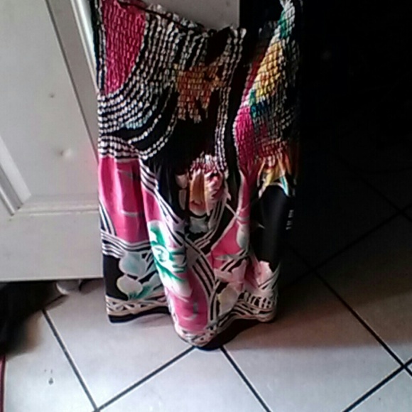 Safe small flower print Chinese dress