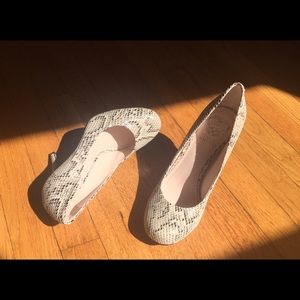 vince camuto snake skin heels.