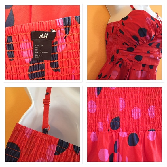 **Donated** 🌈Red H&M Polka Dot Dress🌈 - Picture 5 of 5