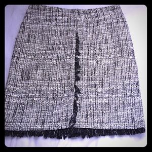 New York & Company Black & White Skirt