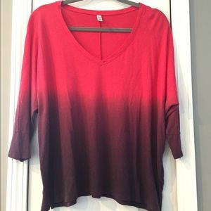 Purple/ pink ombre shirt