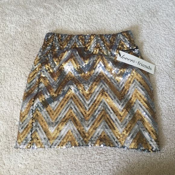 Lovers and Friends Sequin Skirt