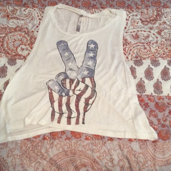 Brandy Melville Tops - Peace America tank
