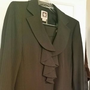 Anne Klein: Women's pinstripe pant suit