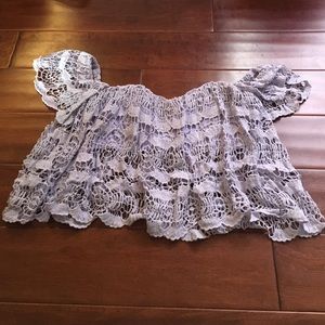 Crop top small off the shoulder