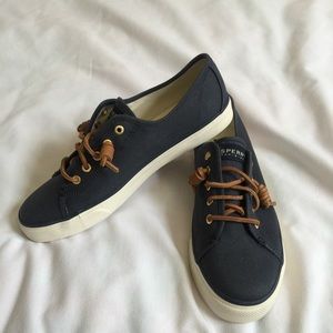 Sperry Canvas Navy Sneaker