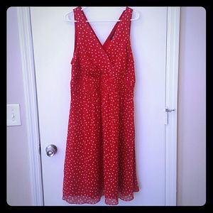 Hello, Minnie! Sz. 16 red dress w/ white dots