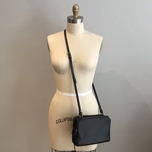 Madewell Twin Pouch Black Crossbody Purse Bag