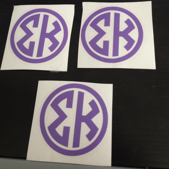 Accessories - Sigma Kappa Sorority Decals (set of 3)