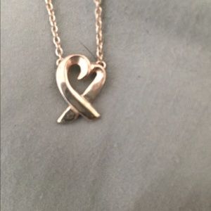 Sterling silver heart necklace