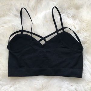 simple black bralette