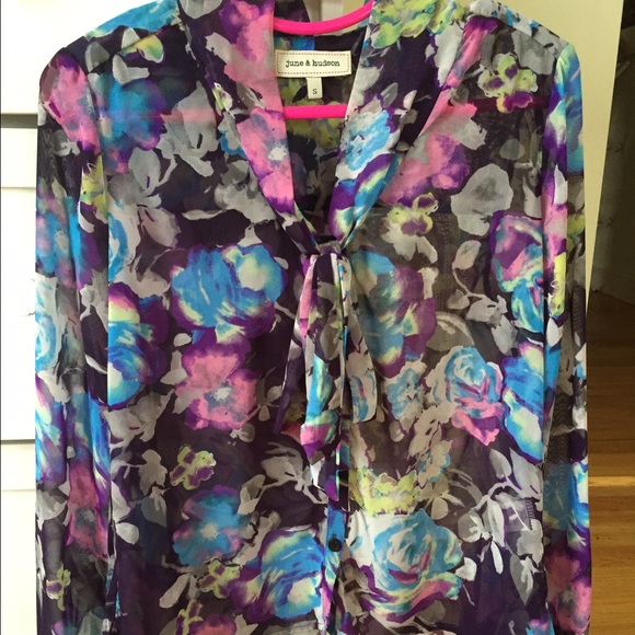 June & Hudson Floral Blouse