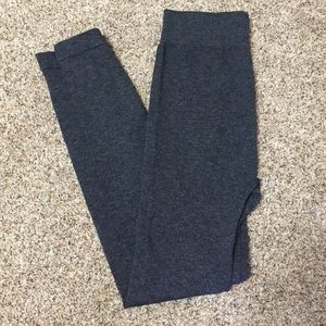 Grey leggings. Tag says one size fits all