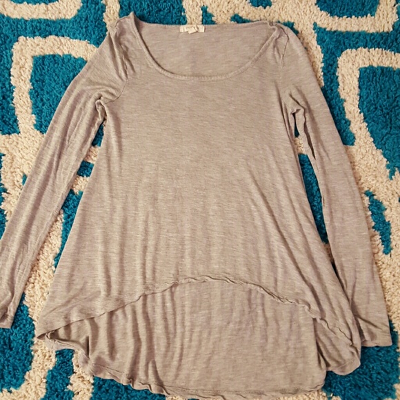 Long sleeve wide neck top