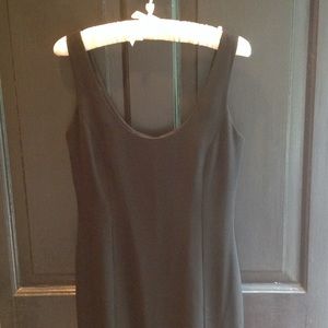 Nicole Miller Black Ballet Length Slvls Dress Sz 4