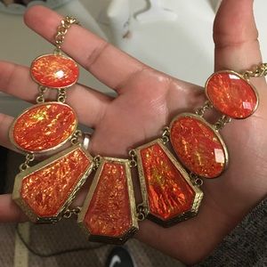 Statement necklace & matching bracelet