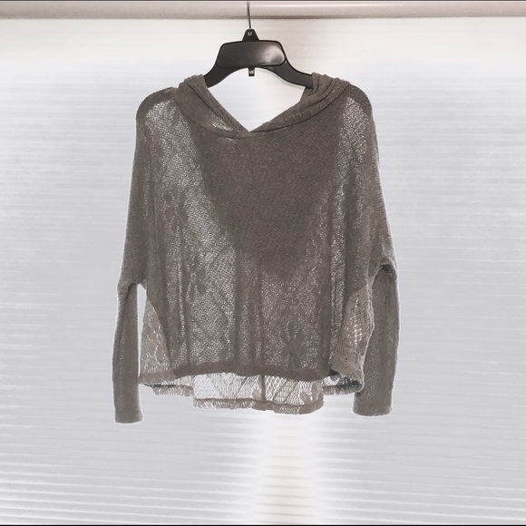 Lace Back Sweatshirt