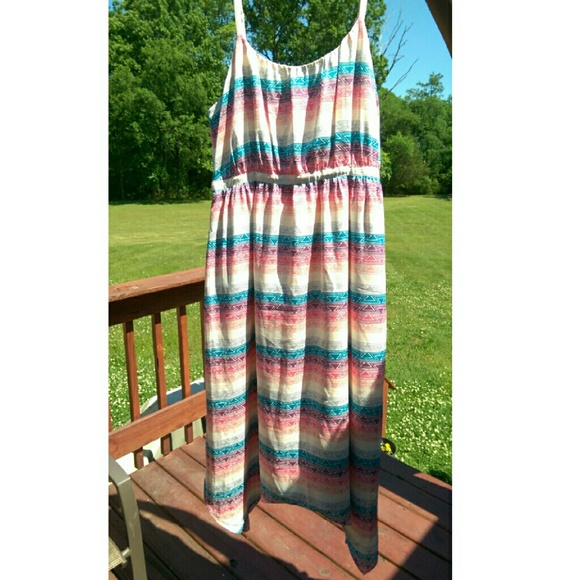 Printed Stripe Dress
