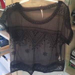 Sheer free People shirt