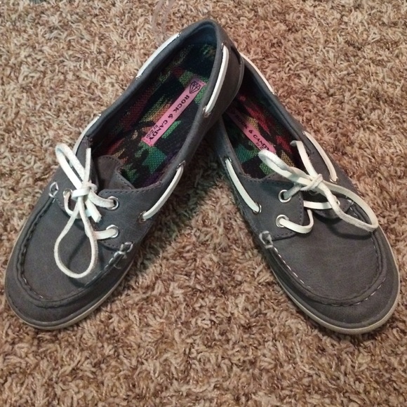 Rock & Candy: Grey Boat Shoes