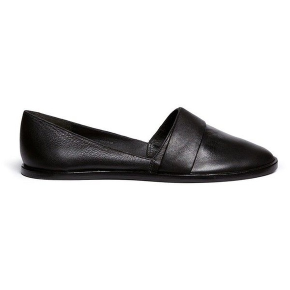 Vince Shoes - Vince mason black leather flats