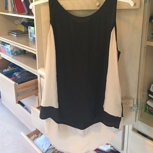 Black and beige tank
