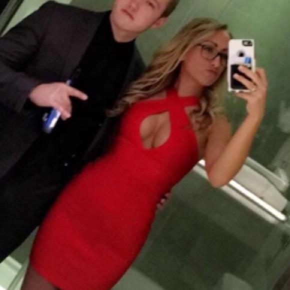 Red Bodycon Bandage Dress
