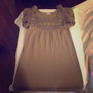 Charming Charlie's brown knit sweater dress