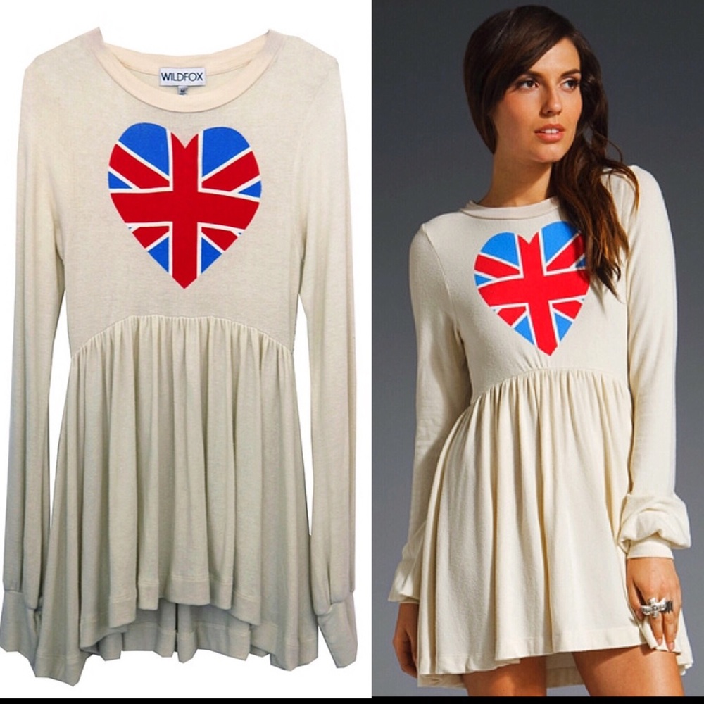 ❌SOLD❌❗️1-HOUR SALE❗️WILDFOX Mini Dress British - Picture 6 of 7