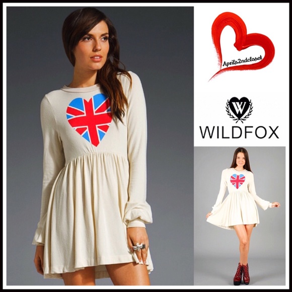 ❌SOLD❌❗️1-HOUR SALE❗️WILDFOX Mini Dress British - Picture 2 of 7