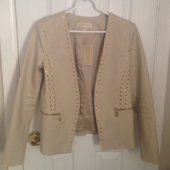 Michael Kors Grommet Cutaway Jacket