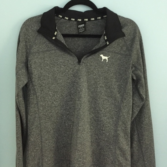 PINK athletic half zip jacket