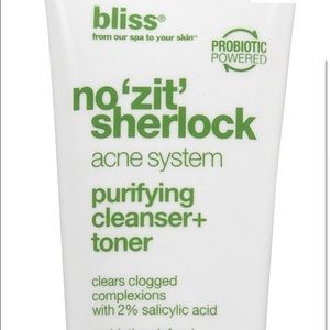 Bliss No Zit Sherlock cleanser and toner 4.2 oz