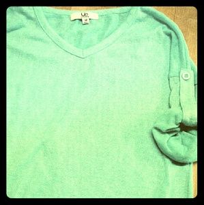 Textured mint green top