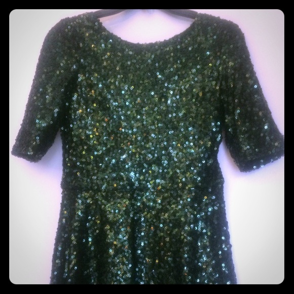 Sequin green/emerald dress