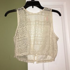 Lace crop top