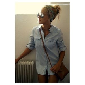H&M denim shirt